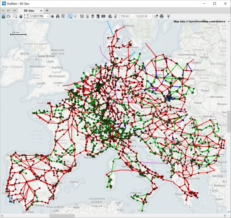 Transmission grid Europe